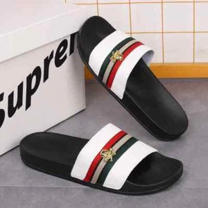 NEW Summer Slides Breathable Beach Sandals Flip Flops Mouth Men's Slippers Soft - Picture 1 of 26