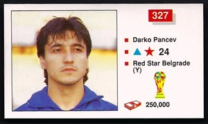 MERLIN - ITALIA 90 - #327 DARKO PANCEV, RED STAR BELGRADE - Picture 1 of 2