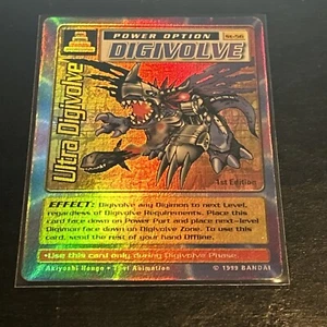 Ultra Digivolve - Holo Rare 1st Edition - ST-56 - MP 1999 Digimon TCG Base Set - Picture 1 of 2
