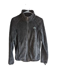 The North Face Women's Black Full Zip Up Fleece Fuzzy Faux Jacket Size M - Picture 1 of 10