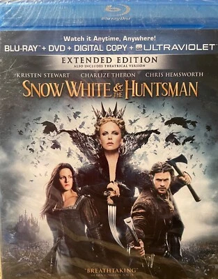 Snow White & The Huntsman Extended Edition Blu-Ray & DVD & Digital & UV  New - Image 1 of 4