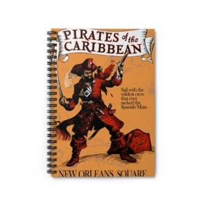 Spiral Notebook - Disneyland Pirates of the Caribbean Poster - Picture 1 of 6