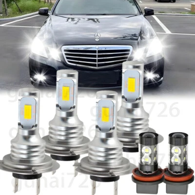 Светодиодные противотуманные фары дальнего ближнего света лампы для Mercedes-Benz E350 B200 2008-2011 - Изображение 1 из 4