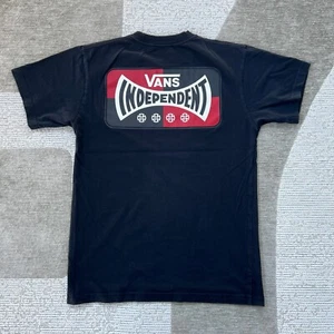 Vans X Independent T Shirt Cotton Classic Fit Black Boys S Skate Grunge Surf Tee - Picture 1 of 9