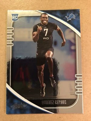 2020 Absolute #187 Quintez Cephus RC Rookie Football Card - Image 1 of 2