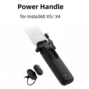 Klappbarer Power-Griff mit Mini-Bluetooth-Fernbedienung für Insta360 X5 X4 - Picture 1 of 22