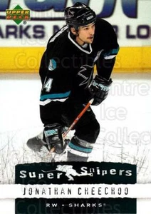 2007-08 Upper Deck Super Snipers #3 Jonathan Cheechoo - Picture 1 of 1