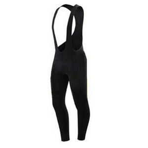 Black Men's Cycling Bib Tights Gel Padded Cycle Bib Trousers Bike Bib Pants - Picture 1 of 3