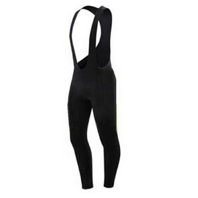 Black Men's Cycling Bib Tights Gel Padded Cycle Bib Trousers Bike Bib Pants - Image 1 of 3