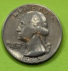 1965 Washington Quarter On Reverse Doubling In Motto. No.ST33