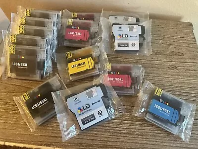 LC61/65XL & LD-LC61BK Cyan, Magenta, Yellow, Black EZ Ink Cartridges -15 In lot - Image 1 of 4