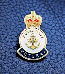HM Royal Navy British Veteran enamel pin lapel badge UK 2025 - Picture 1 of 2