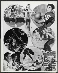 Peggy Fleming Jim Plunkett Lee Trevino Curt Gowdy Original 1971 NBC Sports Photo - Picture 1 of 2