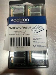NEW AddOn Computer AM266DR2 2GB Memory Upgrade Kit DDR DIMM 266MHZ REG-ECC - Picture 1 of 1