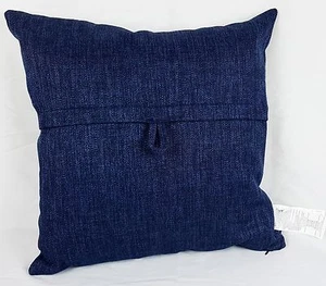 Newport chiave cuscino quadrato decorativo Largo - 20" x 20" - blu pavone - Foto 1 di 10