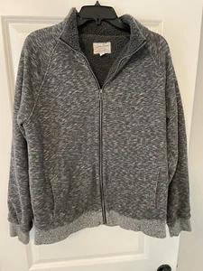 Giacca uomo Lucky Brand grigia etichetta grande full zip grigio invecchiato L - Foto 1 di 5
