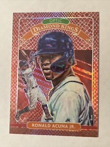 Ronald Acuna Jr. 2020 Donruss Optic Diamond Kings Red Dragon Prizm /88