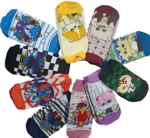 Colorful Chompe Monster Ankle Socks, Kids & Adults - Picture 1 of 6