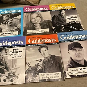 Guideposts Large Print (6) July 2001, Feb. March April May 2002 , March 2003 - Picture 1 of 3