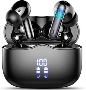 Wireless Earbuds, Bluetooth 5.4 Headphones in Ear with Hifi Stereo Deep Bass, 4 - Picture 1 of 12