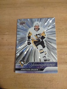 2023-24 UPPER DECK OUTBURST SILVER YOUNG GUNS # 205 JONATHAN GRUDEN