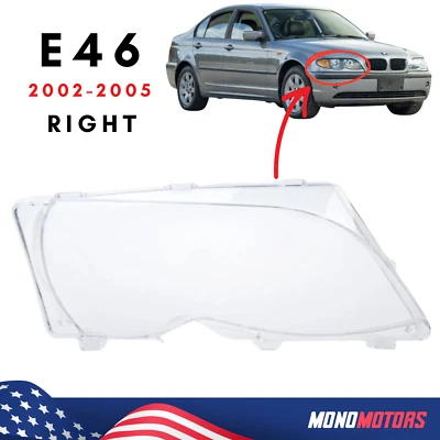 Lente de faro DERECHA BMW E46 SERIE 3 2002-2005 FARO XENÓN CUBIERTA TRANSPARENTE Foto 1 de 4