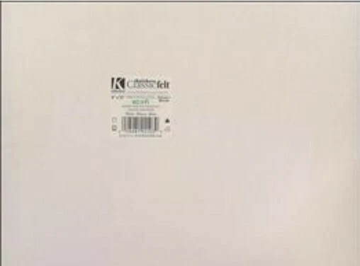 Kunin Classic Felt Squares ~ 9"x12" priced per square (White) - Image 1 of 1