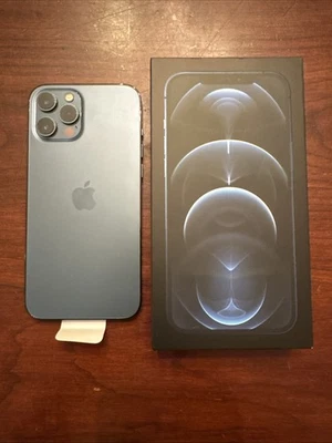 Apple iPhone 12 Pro Max - 256GB - Pacific Blue (Cricket ONLY) - New Open Box - Image 1 of 4