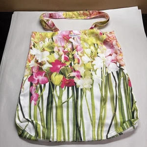 Bath & Body Works Floral Blume Frühling wiederverwendbare Beuteltasche Stoff Einkaufstasche - Bild 1 von 4