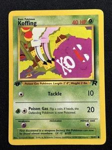 Koffing 1st Edition Team Rocket 58/82 LP-NM Pokemon Card - Picture 1 of 2