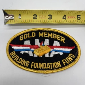 GOLD MEMBER Building Foundation Fund AMA Patch Winged Bar Merrowed zum Aufnähen - Bild 1 von 4