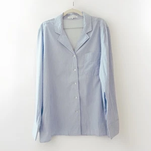WeWoreWhat klassisches gestreiftes Langarm-Pyjama-Oberteil Gr. Medium - Bild 1 von 6