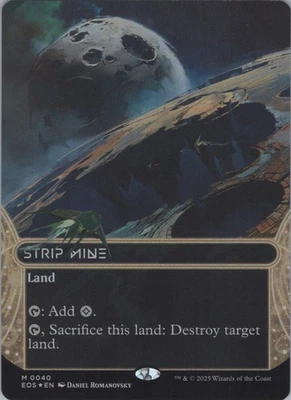 (Foil) MTG Strip Mine () (Borderless) M Edge of Eternities: Stellar Sights 40 NM - Image 1 of 2
