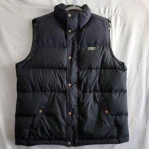 LL Bean Mountain Classic Down Puffer Vest Men's L  Black Pertex Quantum Downtek - Picture 1 of 9