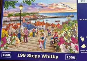 House of Puzzles 1000 Piece Jigsaw - 199 Steps Whitby Complete. - Picture 1 of 2