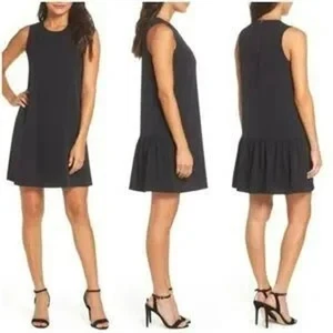 Vestido de cóctel Chelsea28 corto negro con volantes sin mangas nuevo sin etiquetas - XS - Imagen 1 de 9