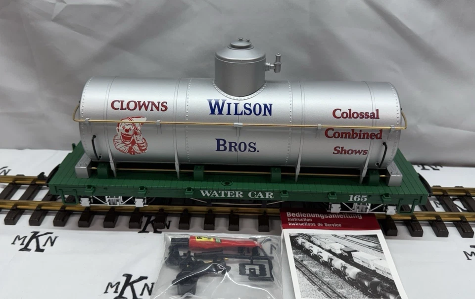 LGB No. 4080DG Wilson Bros. Circus Water Tank Car - G Scale With Sleeve