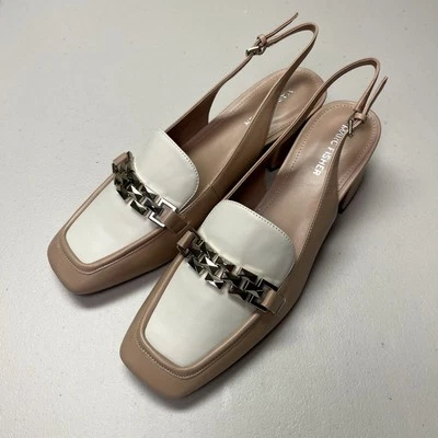 Marc Fisher Women's Loafer Slingback Graci Pump Sandals Light Natural  - 10M - Image 1 of 4