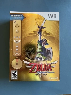 The Legend of Zelda Skyward Sword Gold Remote Set/Bundle (Nintendo Wii) Sealed - Image 1 of 4