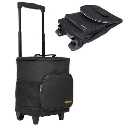 DBEST PRODUCTS Ultra Compact Cooler Smart Cart with Wheels - Collapsible Insulated Bag Foldable