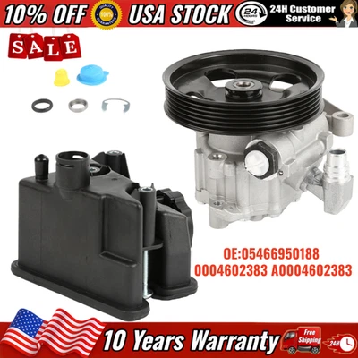 Bomba de direção hidráulica com reservatório para Mercedes-Benz W204 C300 2010-2012 C350 E350 - Imagem 1 de 4