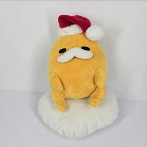 Sanrio Santa Claus Gudetama Plush 10" Lazy Egg Christmas Holidays Stuffed Animal - Picture 1 of 6