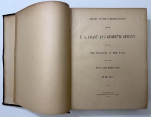 1889 Report of The Coast and Geodetic Survey Nautical Maps Charts - Bild 1 von 11