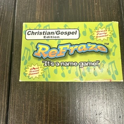 ReFraze Christin Edición Evangelio Fiesta Nombre Juego Viaje Juego Religioso Usado en Excelente Condición Foto 1 de 4