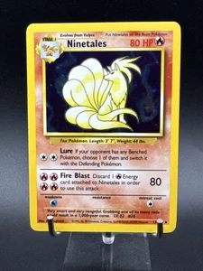 Pokémon TCG Ninetales 12/102 Base Set Holo Rare Vintage WOTC - Picture 1 of 24