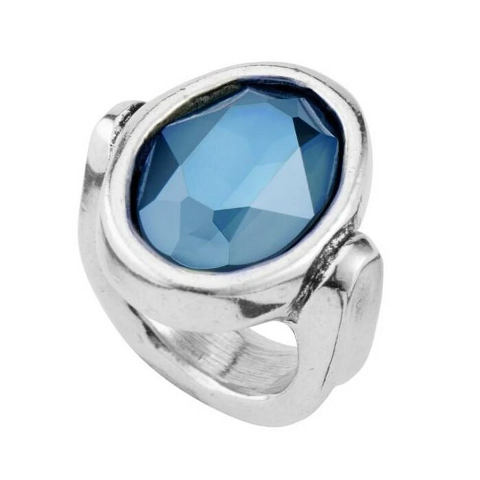 UNOde50 Auténtico Anillo Orión 925 Anillo SS con Cristal Swarovski Azul - Talla 6 Foto 1 de 1