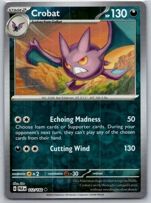 Crobat 112/182 Reverse Holo SV04: Paradox Rift NM - Image 1 of 2