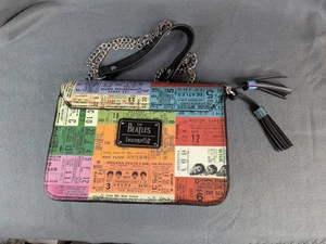 LOUNGEFLY THE BEATLES TICKET STUBS CROSSBODY BAG RARE - Picture 1 of 6