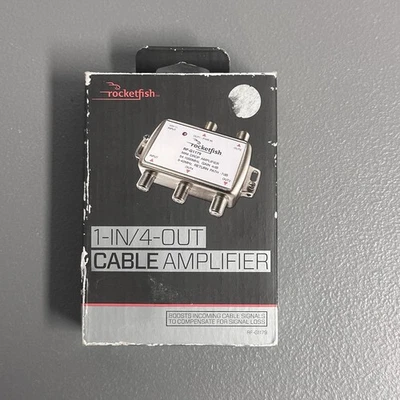 Rocketfish RF-G1179 Bidirectional Mini Drop Amplifier Booster for TV Signal New - Image 1 of 3