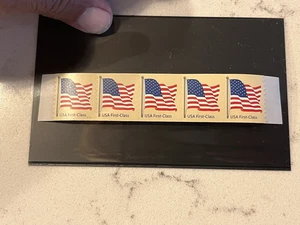 USA, SCOTT # 4134, COIL STRIP OF 5 STAMPS PNC #V1111, FLAG STAMP, First Class - Picture 1 of 1